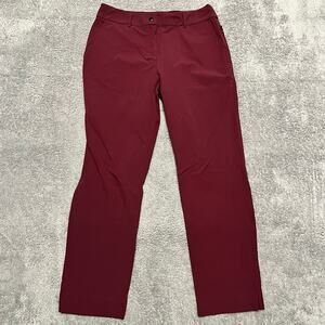 Abendroth Golf The Peggy Pants Womens 8 Professional Joggers Maroon Performance